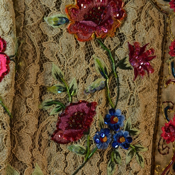 TOGETHER Beaded, Sequinned, embroidered, Lace Jacket SZ 16 - Picture 1 of 11